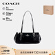 蔻馳（COACH）【品牌直供】ASHER女士純色單肩斜挎法棍包黑色CBJ05禮物