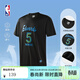 NBA【新品】杜蘭特庫里詹姆斯東契奇亞歷山大短袖男夏裝籃球服t恤 森林狼-愛(ài)德華茲運動(dòng)T恤(黑色) L