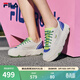 斐樂(lè )（FILA）官方女鞋ROCK巖石鞋帆布鞋楊冪同款夏新款時(shí)尚休閑鞋 白棉花糖/炫目藍-MD 38