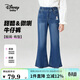 迪士尼寶寶（Disney Baby）女童牛仔褲兒童褲子中大童裝春季甜美休閑百搭微喇褲 淺藍 130