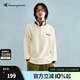 Champion冠軍長(cháng)袖T恤男2025春季新款拼色亨利領(lǐng)打底衫純棉上衣女 米白色 XL
