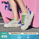 斐樂(lè )（FILA）官方女鞋ROCK巖石鞋帆布鞋楊冪同款夏新款時(shí)尚休閑鞋 白棉花糖/炫目藍-MD 38