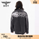 BOY LONDON【救贖之翼】春男女同款復古牛仔襯衫外套N48007 黑色 M