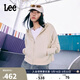 Lee25秋冬新品舒適版太空棉插肩袖女長(cháng)袖連帽開(kāi)衫衛衣外套 豆腐白 S