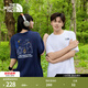北面（The North Face）男女同款純棉印花短袖男T恤戶(hù)外透氣25春夏新款|8DBV FN4/白色 2XL (185)
