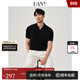 漢尼（HANY）【意式海鷗領(lǐng)PIMA棉】新款polo衫男針織短袖商務(wù)通勤男士黑色夏季 海恩斯曜石黑 【意式海鷗領(lǐng)】 XL 【建議150-170斤】
