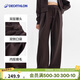 迪卡儂多元宇宙女士休閑經(jīng)典復古春秋運動(dòng)闊腿寬松長(cháng)褲棕色L-5453815
