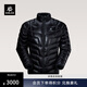KAILAS凱樂(lè )石GT ZERO羽絨服男900蓬鵝絨超輕防風(fēng)保暖立領(lǐng)夾克排骨羽絨服 KG2533112 玄青黑 M