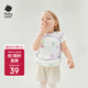babycare寶寶吃飯罩衣兒童圍兜嬰兒反穿衣防臟輔食圍裙 無(wú)花果假日 100碼