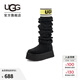 UGG冬季女士厚底經(jīng)典字母襪套高筒靴雪地靴 1144044 BLK | 黑色 39 鞋款偏小，建議拍大一碼