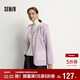 森馬（Semir）外套女冬季中長(cháng)款兩面穿仿羊羔毛搖粒絨2025純色夾克109725108003