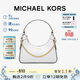 MICHAEL KORS【2件9折】禮物MK女包WILMA單肩手提包鏈條腋下包大號奶白
