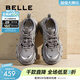 百麗（Belle）張凌赫同款藍鯨老爹鞋女款商場(chǎng)款撞色休閑鞋D2K2DAM5 【張凌赫/薛凱琪同款】灰色-單里 39 (245mm)