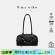 紐芝蘭（NUCELLE）飛馬保齡球法棍包2026新款輕奢小眾波士頓包單肩女士包包生日禮物