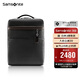 新秀麗（Samsonite）電腦包上新牛皮男包男士雙肩包時(shí)尚背包黑色/咖色14英寸BC9*09010