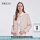 PRICH法式氣質(zhì)小香風(fēng)西裝2025春季新款肌理感簡(jiǎn)約長(cháng)袖短外套女 25粉色 M 165
