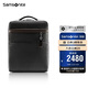 新秀麗（Samsonite）電腦包上新牛皮男包男士雙肩包時(shí)尚背包黑色/咖色14英寸BC9*09010
