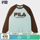 FILA FUSION斐樂(lè )潮牌情侶款針織長(cháng)袖衫冬季純棉插肩袖長(cháng)T