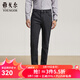 雅戈爾（YOUNGOR）牛仔褲男特殊后整理工藝斜紋外觀(guān)柔軟手感上身體感舒適2025新品 深灰VCXZ319923CWY 35 180/88A （2尺7）90cm