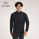 ARC'TERYX始祖鳥(niǎo) DELTA 1/2 ZIP 男子 抓絨衫 BLACK/黑色 M
