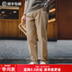 馬登工裝美式復古原漿丹寧牛仔褲男春季赤耳原牛男士直筒褲休閑長(cháng)褲子 卡其色 36