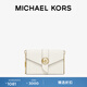 MICHAEL KORS 邁克高仕 MK Charm 女士中號老花鏈條包斜挎包 奶白色 289 NS