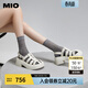 MIO米奧夏季歐美風(fēng)純色高跟搭扣復古時(shí)髦通勤羅馬涼鞋女鞋 白色 37