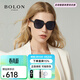 BOLON暴龍眼鏡女偏光太陽(yáng)鏡顯臉小高級感開(kāi)車(chē)戶(hù)外旅行墨鏡情人節禮物 BL5028C10框黑色/片灰漸進(jìn)