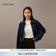 Calvin KleinJeans秋季女士經(jīng)典潮流復古美式ck拉鏈翻領(lǐng)短款潮殼牛仔外套 1BJ-牛仔深藍 XS