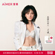 愛(ài)慕（Aimer）【文淇同款封面文胸】斯普利特文胸涼感輕薄杯抹胸/美背內衣女 【X形支撐可外穿】皓月白 AM17C521 S 160