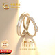 中國黃金在逃公主情侶對戒純銀戒指女情侶生日禮物女朋友老婆結婚紀念日 諾言蝴蝶結對戒【京速達】
