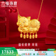 六福珠寶足金婚嫁金豬黃金項鏈豬牌套鏈結婚送禮 計價(jià) HIG30090A 11.95克(含工費562元)