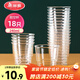 美麗雅一次性杯子航空杯240ml*18只 食品級加厚塑料水杯茶杯太空飲料杯