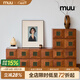 MUU家具中古實(shí)木斗柜模塊組合柜多功能家用儲物收納床頭柜復古卡門(mén)柜 月升卡門(mén)柜