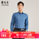 雅戈爾（YOUNGOR）長(cháng)袖襯衫男年春季新品條紋襯衫男襯衣男 VLPM119768HFY藍色 42