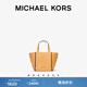 MICHAEL KORS 邁克高仕 MK Jordi 小號通勤折疊托特包手提包 杏黃色 232 (光面純色款) 小號