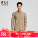 雅戈爾（YOUNGOR）長(cháng)袖襯衫男秋冬青年男士休閑襯衫棉天絲面料柔軟光澤商場(chǎng)同款 卡其格子YLNX135586YKA 41 41