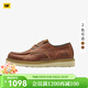 卡特（CAT）休閑皮鞋男鞋新品經(jīng)典復古單鞋QUARK商場(chǎng)同款 棕色1 42