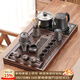 唐豐實(shí)木茶盤(pán)功夫茶具套裝全自動(dòng)上水燒水一體式大茶臺現代家用泡茶臺 煙雨茶盤(pán)+舍得自動(dòng)11頭配茶葉罐