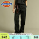 Dickies85283經(jīng)典工裝雙膝長(cháng)褲休閑直筒簡(jiǎn)約小LOGO百搭工裝長(cháng)褲 010610 黑色 30