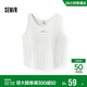 森馬（Semir）[商場(chǎng)同款]背心女短款涼感吸濕速干2025夏帶胸墊緊身102325102003