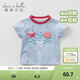 戴維貝拉（DAVE＆BELLA）兒童短袖男童t恤嬰兒衣服男寶夏裝半袖小童打底衫寶寶服飾 海洋印花 100 cm（建議身高90-100cm）