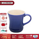 酷彩（Le Creuset） 炻瓷400毫升馬克杯子咖啡早餐辦公家用茶水杯麥片早餐杯陶瓷歐式 400ml馬克杯鈷藍色