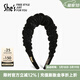 She's茜子簡(jiǎn)約褶皺絲絨高顱頂發(fā)箍壓發(fā)頭箍高級感發(fā)卡發(fā)飾頭飾生日禮物 黑色G0