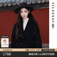 歌力思（ELLASSAY）【羊毛羊絨雙面呢大衣】博主同款秋冬美拉德復古棕色一手長(cháng)大衣女 經(jīng)典黑 S