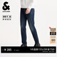 杰克·瓊斯（JACK&JONES）男裝錐形牛仔褲貓須水洗新款修身百搭長(cháng)褲褲子225432011 A14深牛仔藍 32 175 W32/L32
