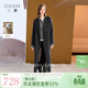 三彩【100綿羊毛】2025冬季新款雙面呢大衣長(cháng)款毛呢外套S 深邃灰 S 155/80A