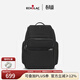 愛(ài)可樂(lè )（Echolac）雙肩電腦背包大容量男商務(wù)電腦包多功能 17英寸黑色通勤包CKP745