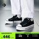 匡威（Converse）官方All Star Lift女低幫帆布鞋典厚底鞋黑色560250C 黑色/560250C 36.5