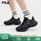 FILA斐樂(lè )男鞋易烊千璽同款復古老爹鞋2025夏新款時(shí)尚蘑菇鞋運動(dòng)休閑鞋 黑/黑沙灰-BB 40